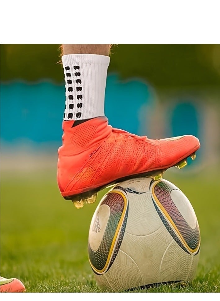 6 أزواج من جوارب كرة القدم الرجالية المانعة للانزلاق، مقاس 22.00 × 9.00 × 20.00 سم - Image 4